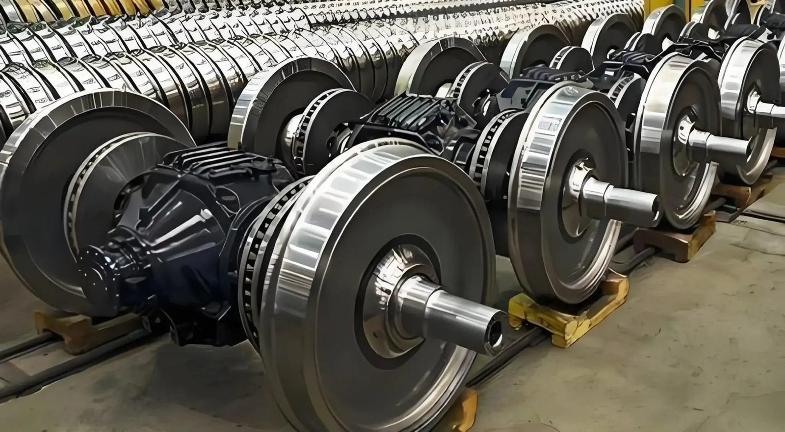 Factory production machining area