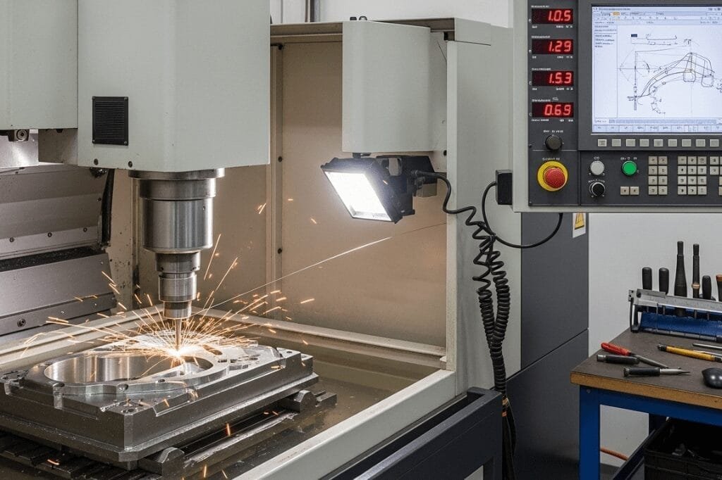 Wire EDM machine for precision cutting