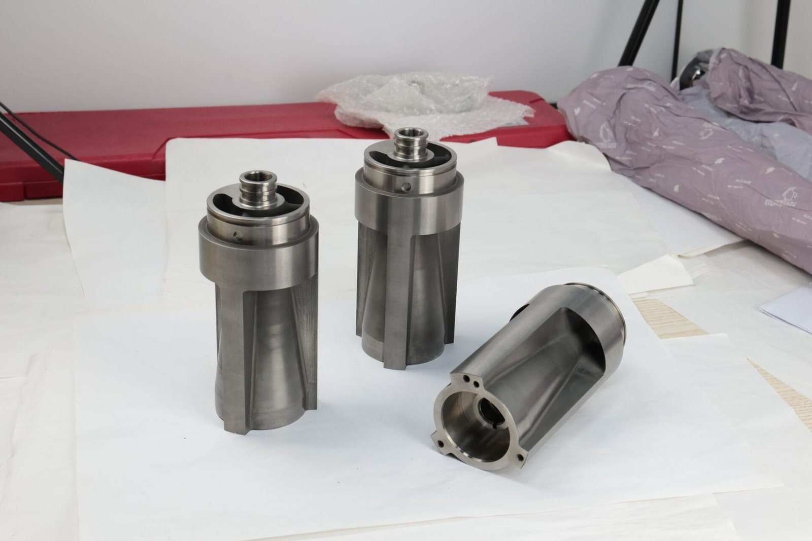 Precision CNC machined parts collage