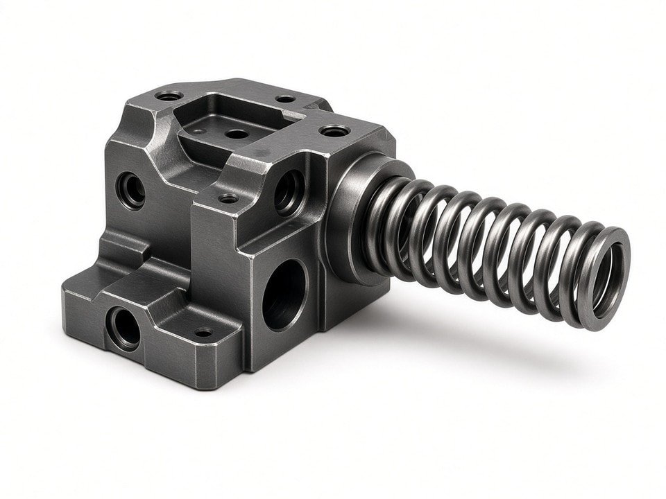 Custom precision-machined steel component