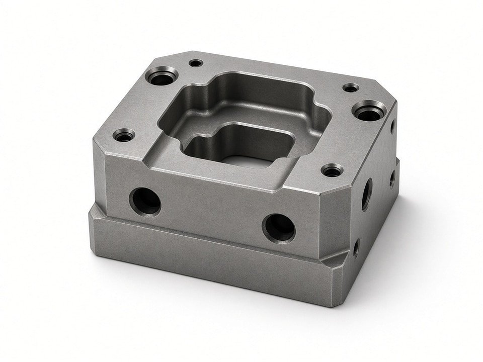 CNC-machined H13 tool steel component